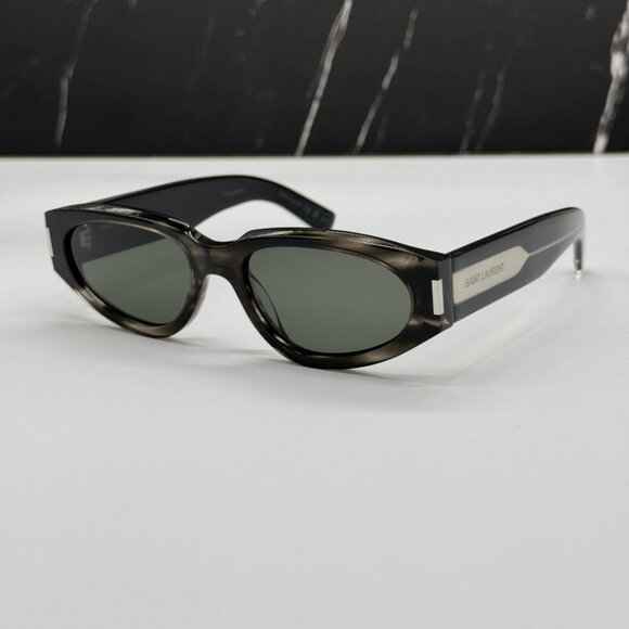 NEW SAINT LAURENT SL618 004 SUNGLASSES UNISEX HAVANA GREY EYEWEAR SL 618 004 main image 4